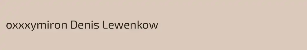 oxxxymiron Denis Lewenkow